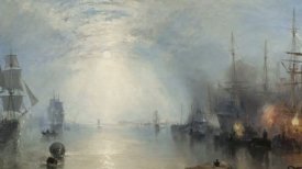 "Keelmen Heaving in Coals by Moonlight," 1835,  Joseph Mallord William Turner