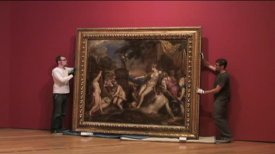 Unveiling and Hanging Titian's "Diana and Callisto"