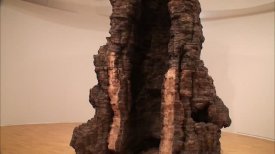 The Installation of Ursula von Rydingsvard's Sculptures at MOCA Cleveland