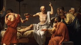 Jacques Louis David, The Death of Socrates, 1787 (Metropolitan Museum of Art)