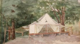 Tent, California and Cabin, California